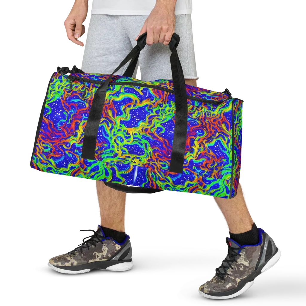 Cosmic Liquefaction on Duffle Bag — Front