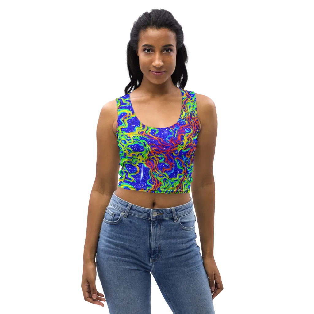 Cosmic Liquefaction on Crop Top — Front