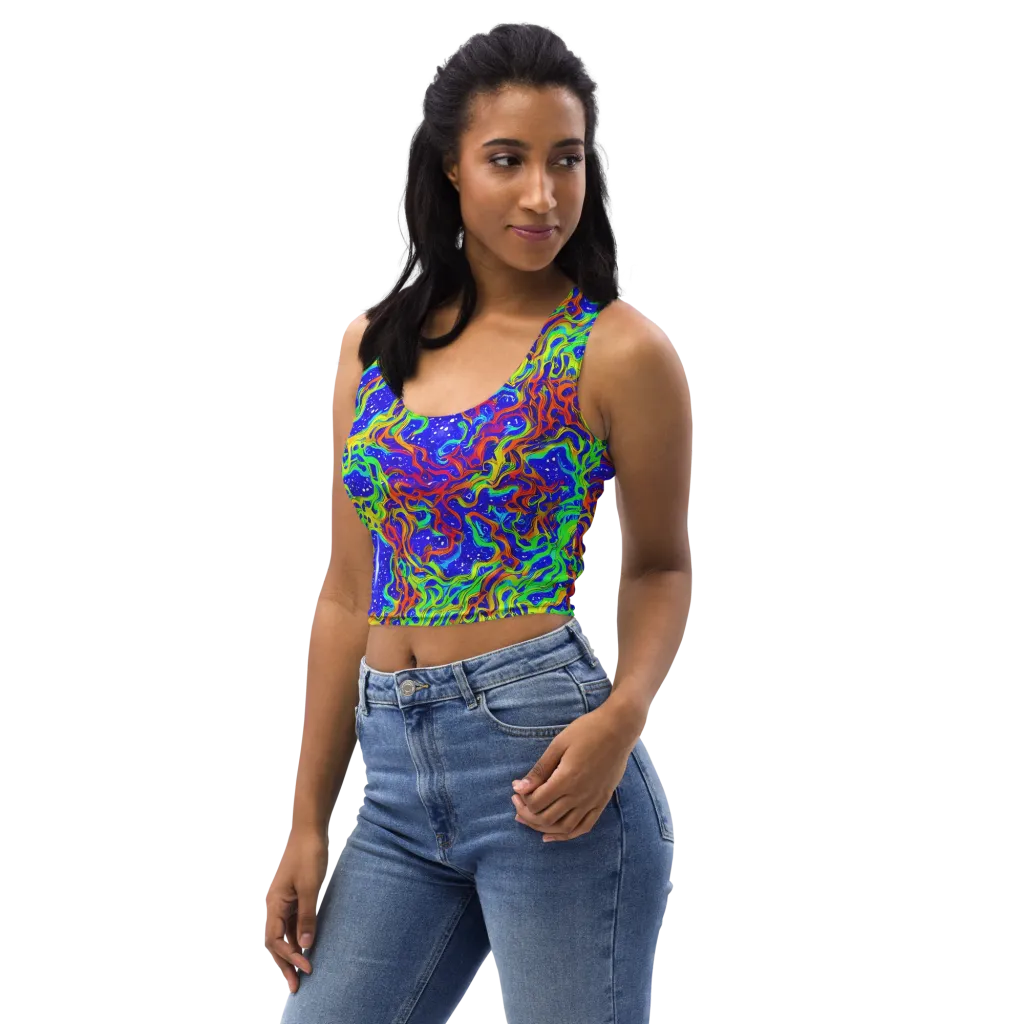 Cosmic Liquefaction on Crop Top — Left Front