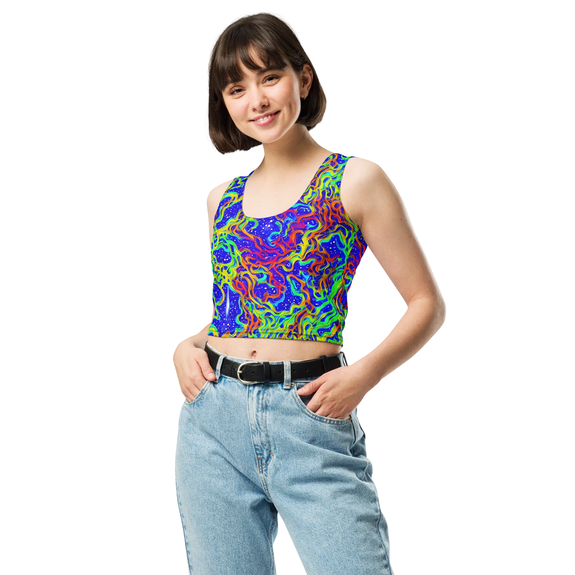 Cosmic Liquefaction on Crop Top — Front