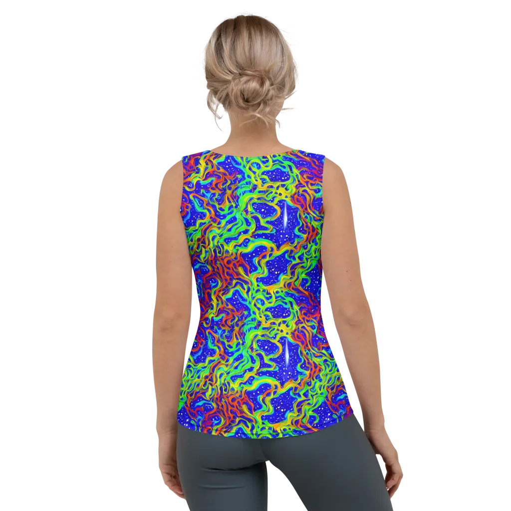Cosmic Liquefaction on Women's Tank Top — Back