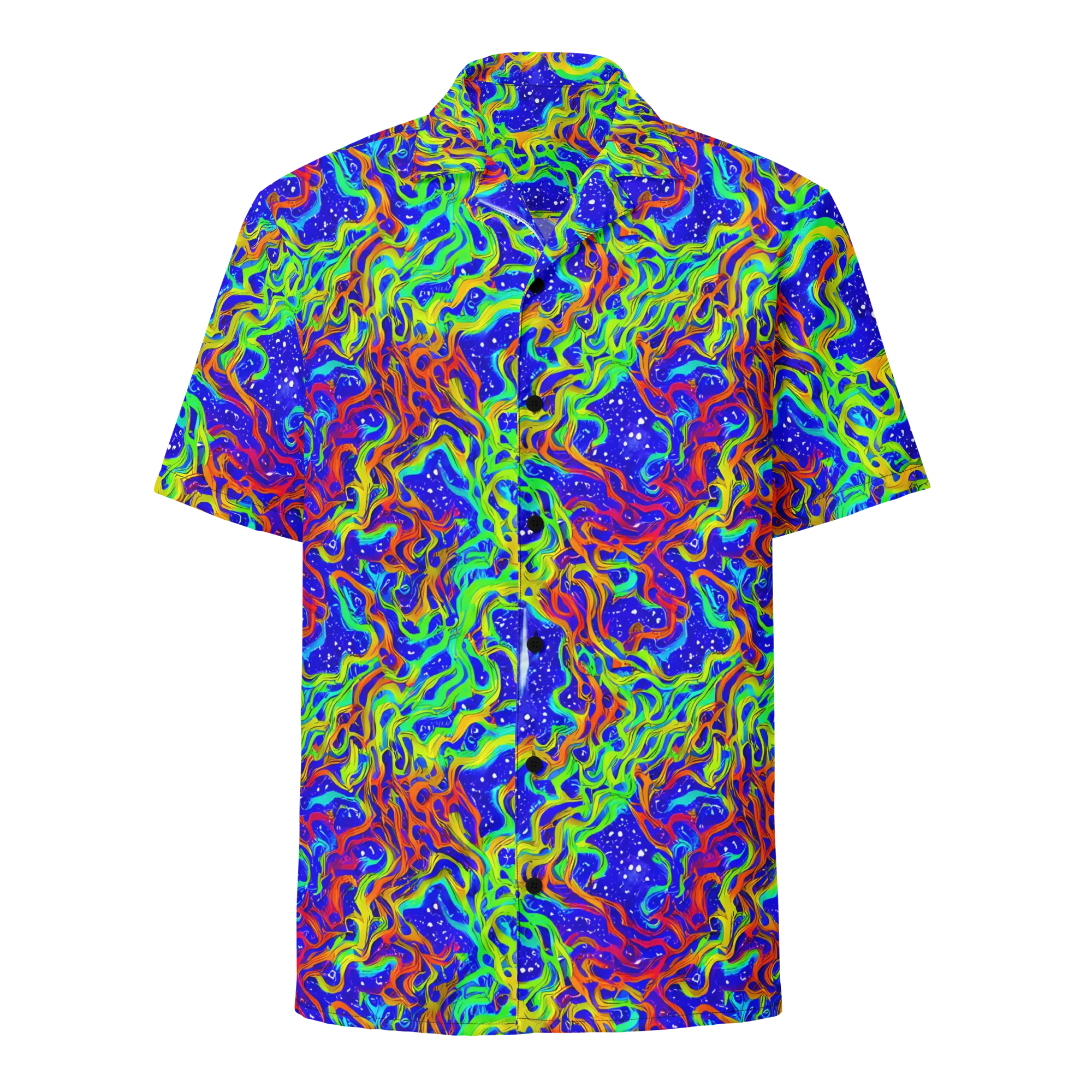 Cosmic Liquefaction on Button Shirt — Front