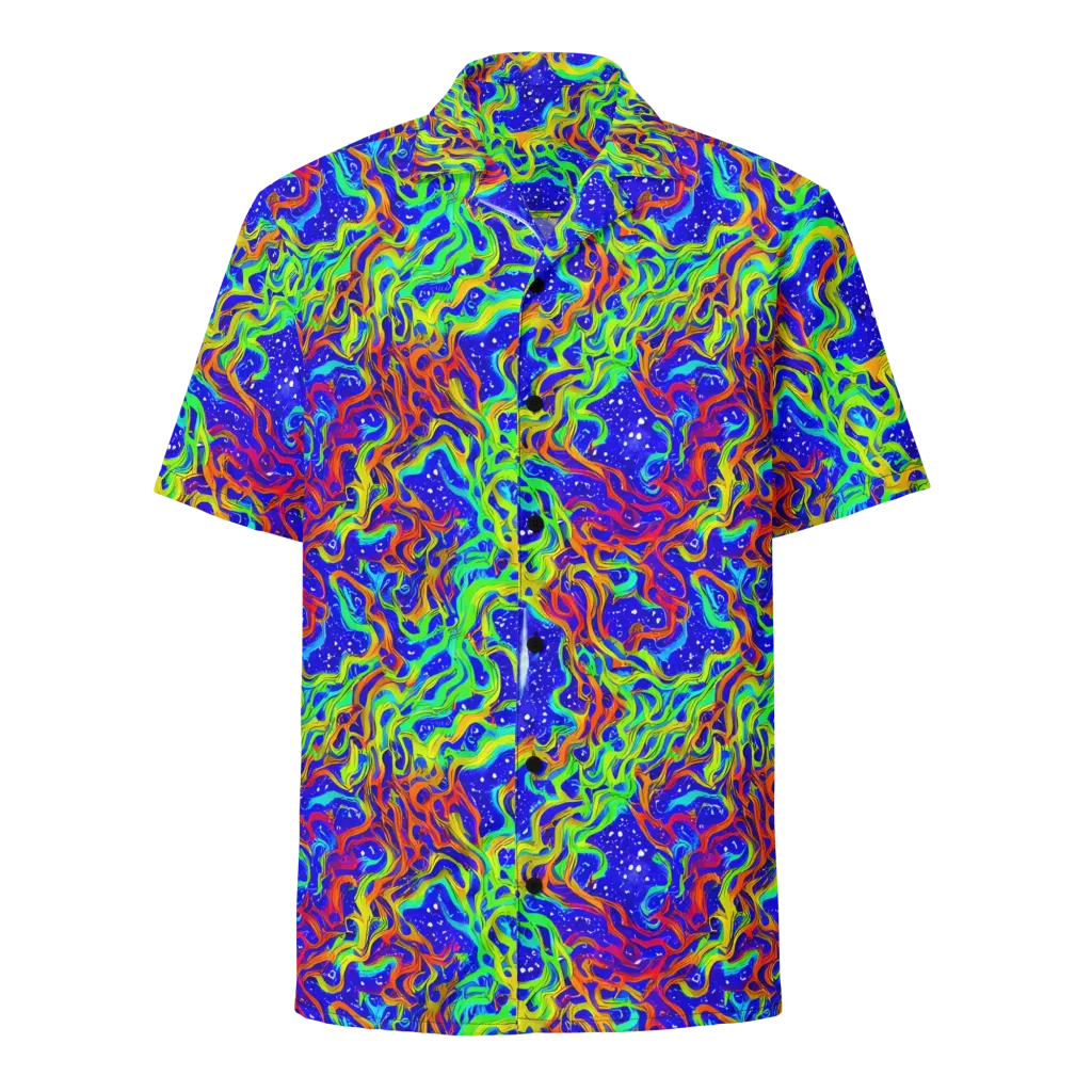 Cosmic Liquefaction on Button Shirt — Front