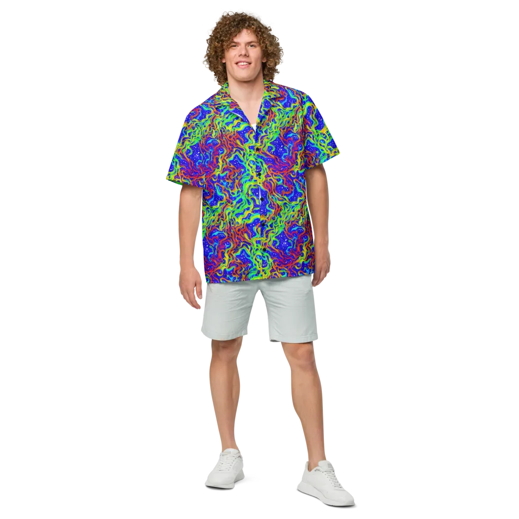 Cosmic Liquefaction on Button Shirt — Front