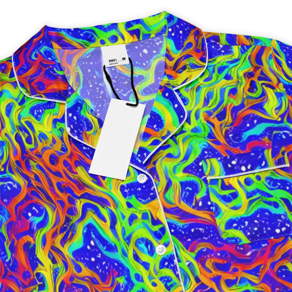 Cosmic Liquefaction on Women's Short Sleeve Pajama Top — Product details