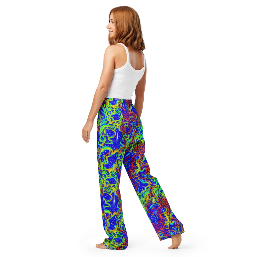 Cosmic Liquefaction on Women's Pajama Pants — Back