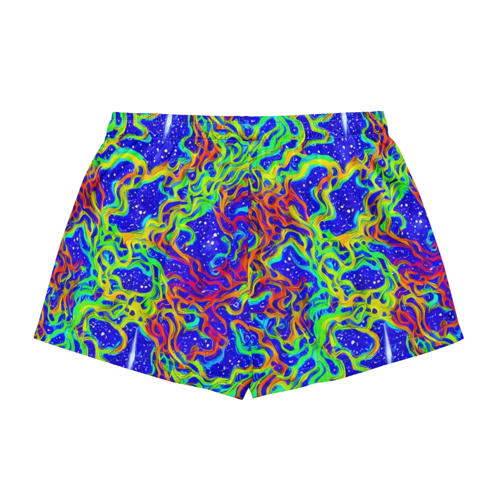 Cosmic Liquefaction on Women's Pajama Shorts — Back