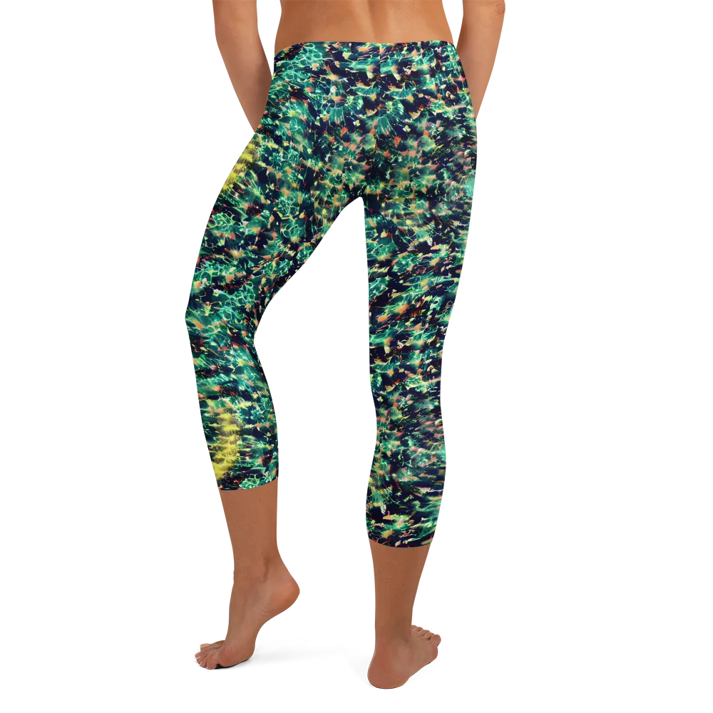 Neon Canopy on Capri Leggings — Back