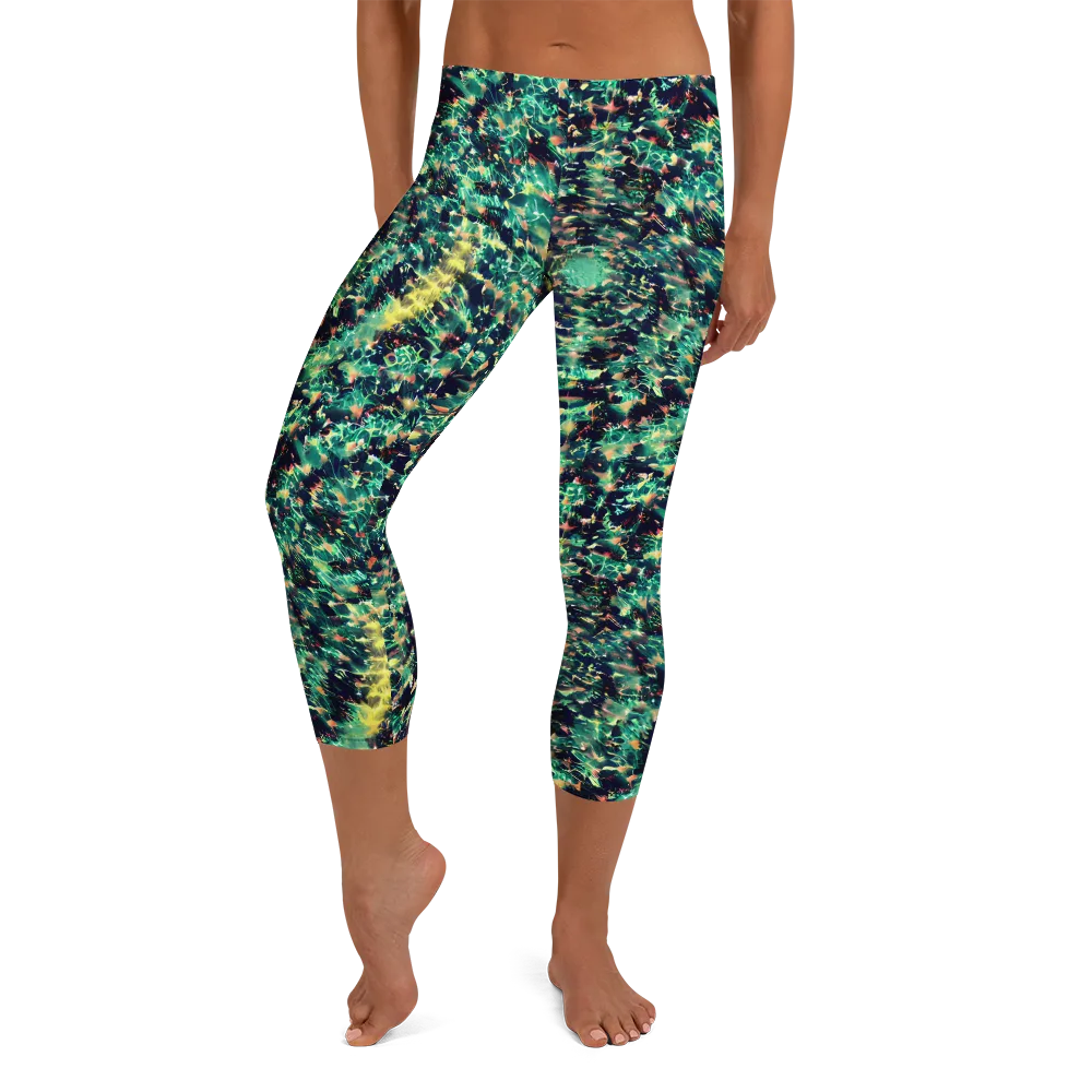 Neon Canopy on Capri Leggings — Front