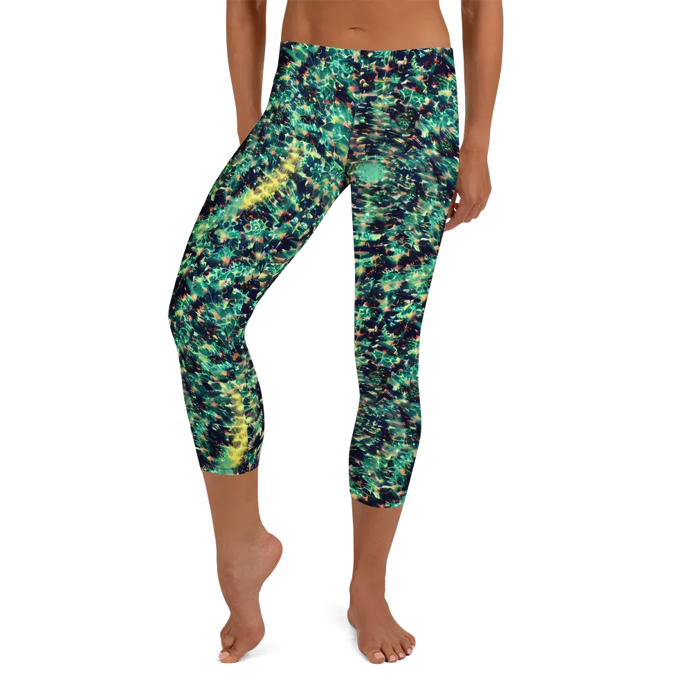 Neon Canopy on Capri Leggings — Front