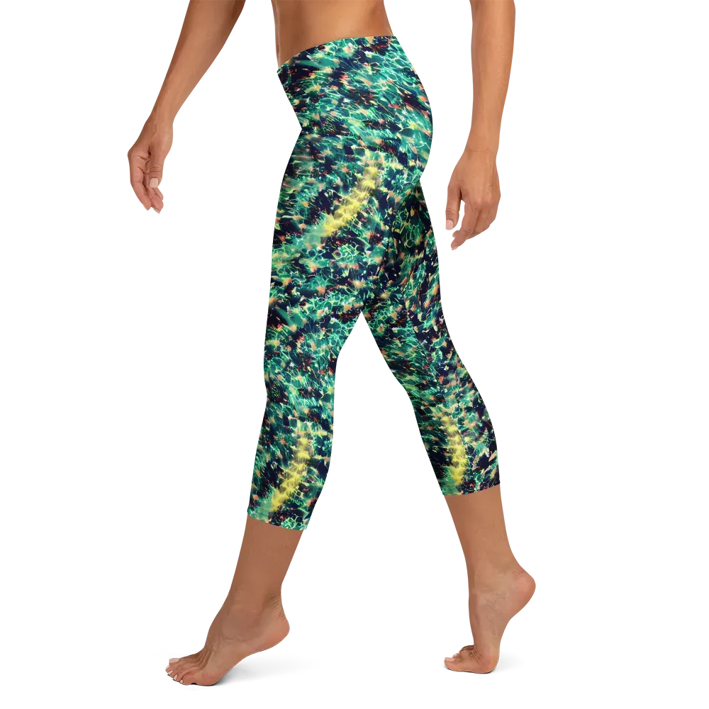 Neon Canopy on Capri Leggings — Left