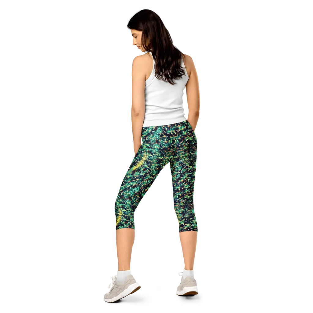Neon Canopy on Capri Leggings — Back
