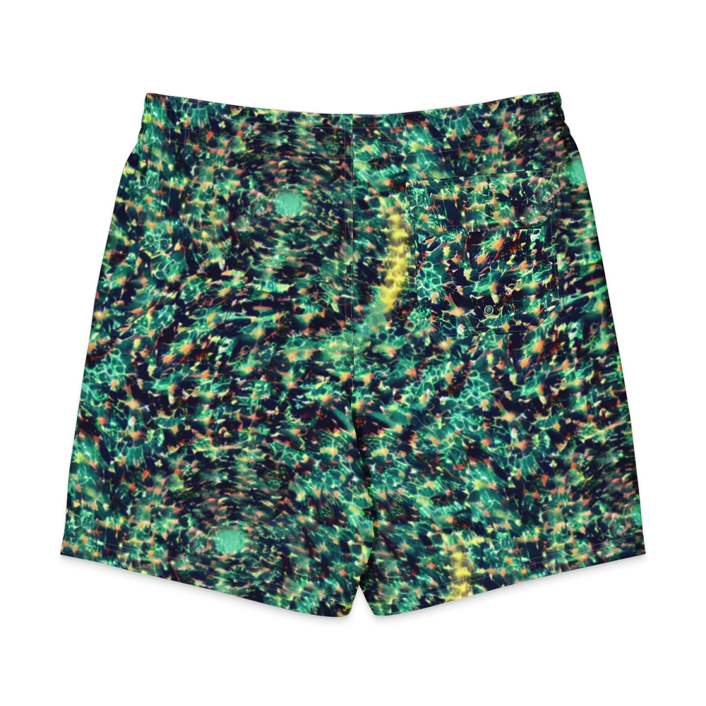 Neon Canopy on Men's Board Shorts — Back