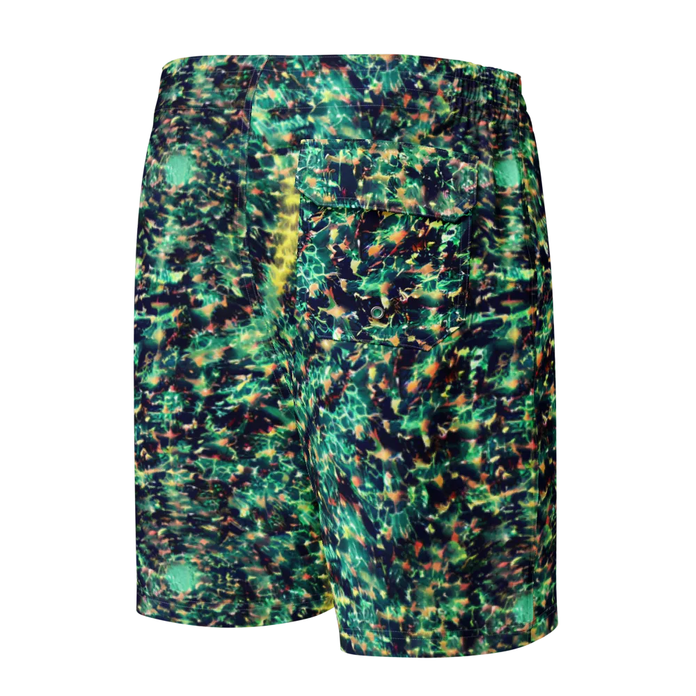Neon Canopy on Men's Board Shorts — Back