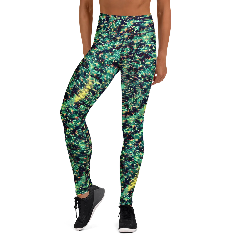 Neon Canopy on Yoga Leggings — Front