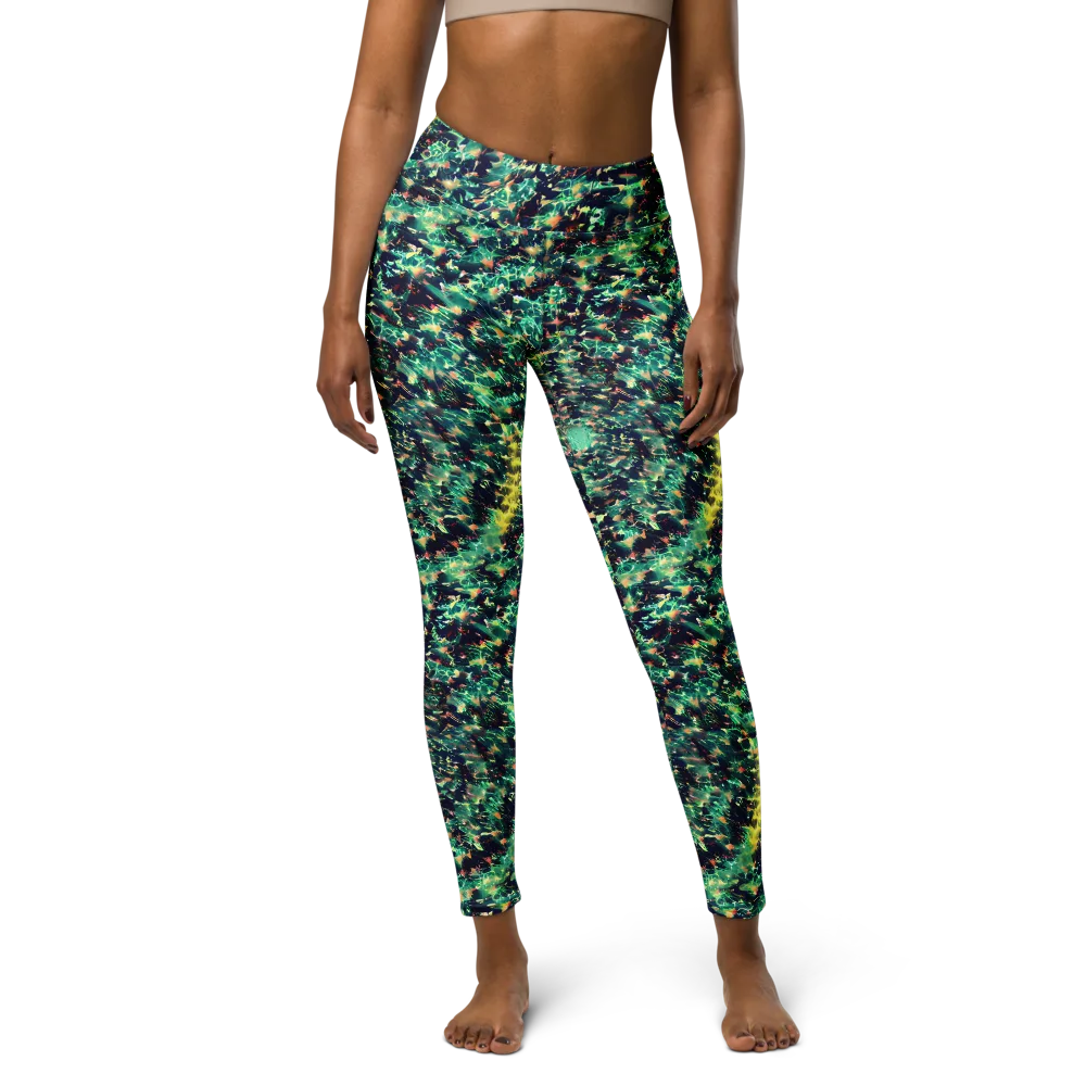 Neon Canopy on Yoga Leggings — Front