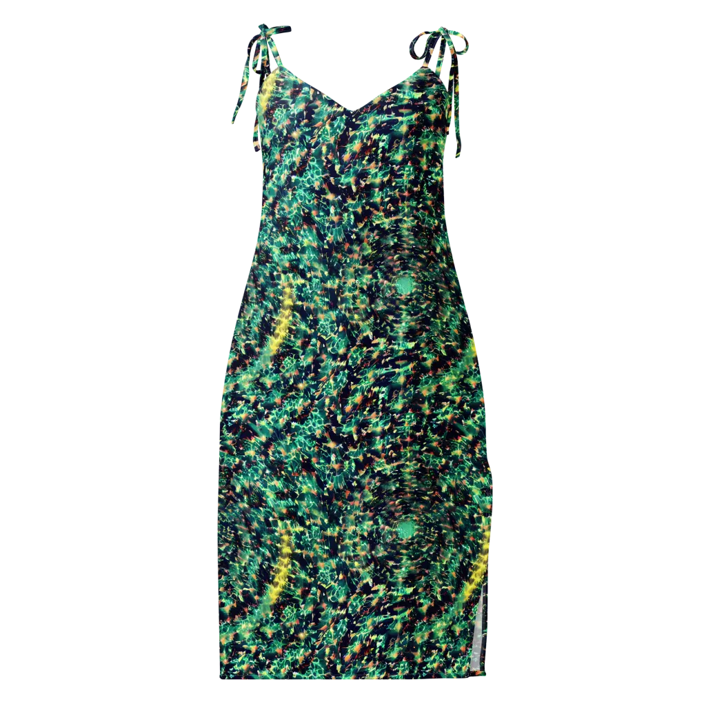 Neon Canopy on Slip Dress — Front