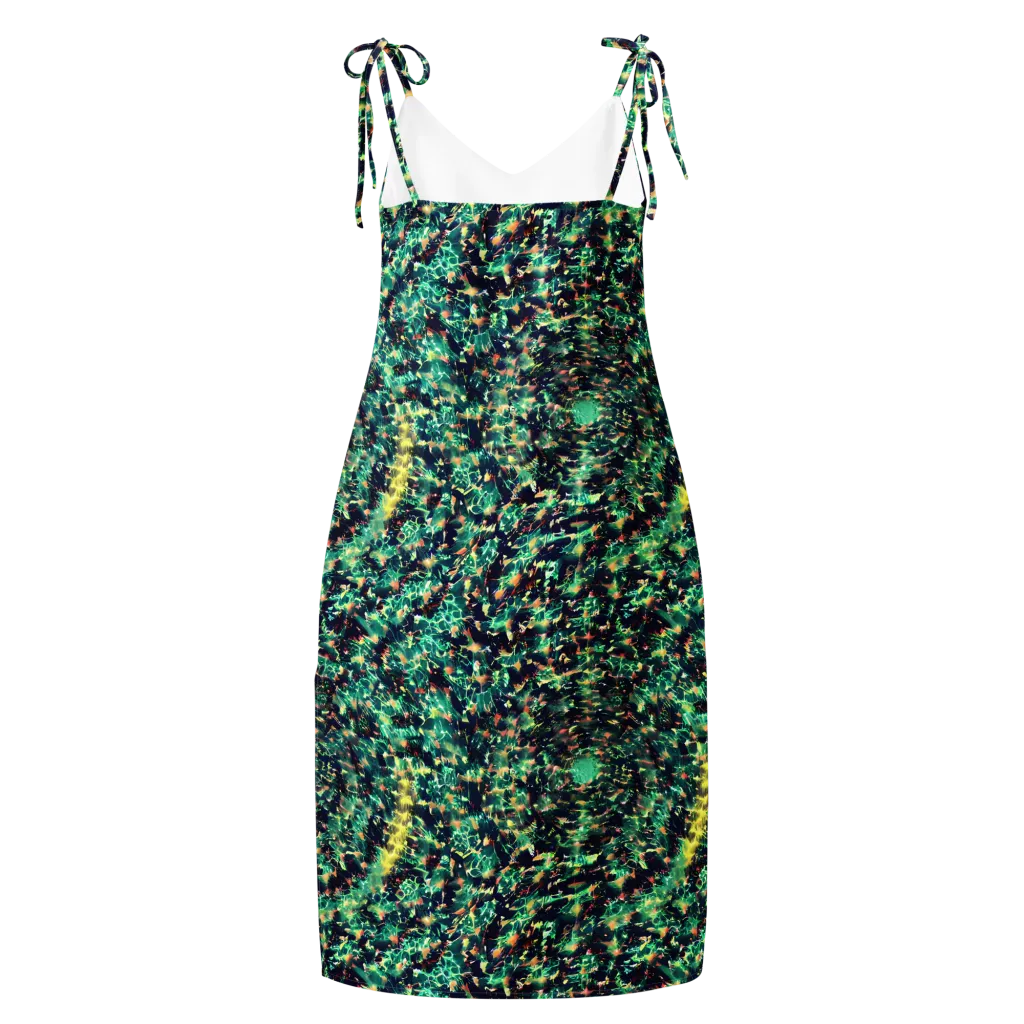 Neon Canopy on Slip Dress — Back