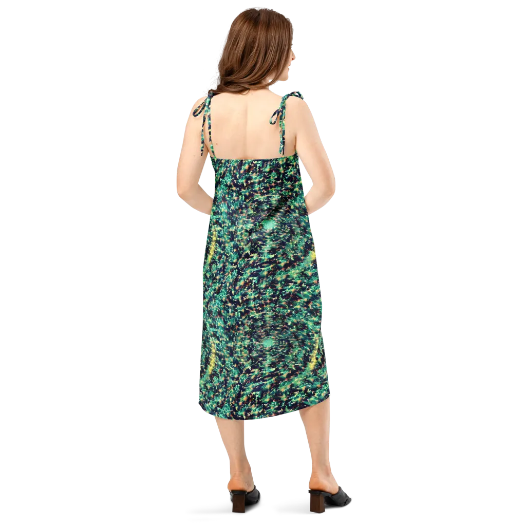 Neon Canopy on Slip Dress — Back