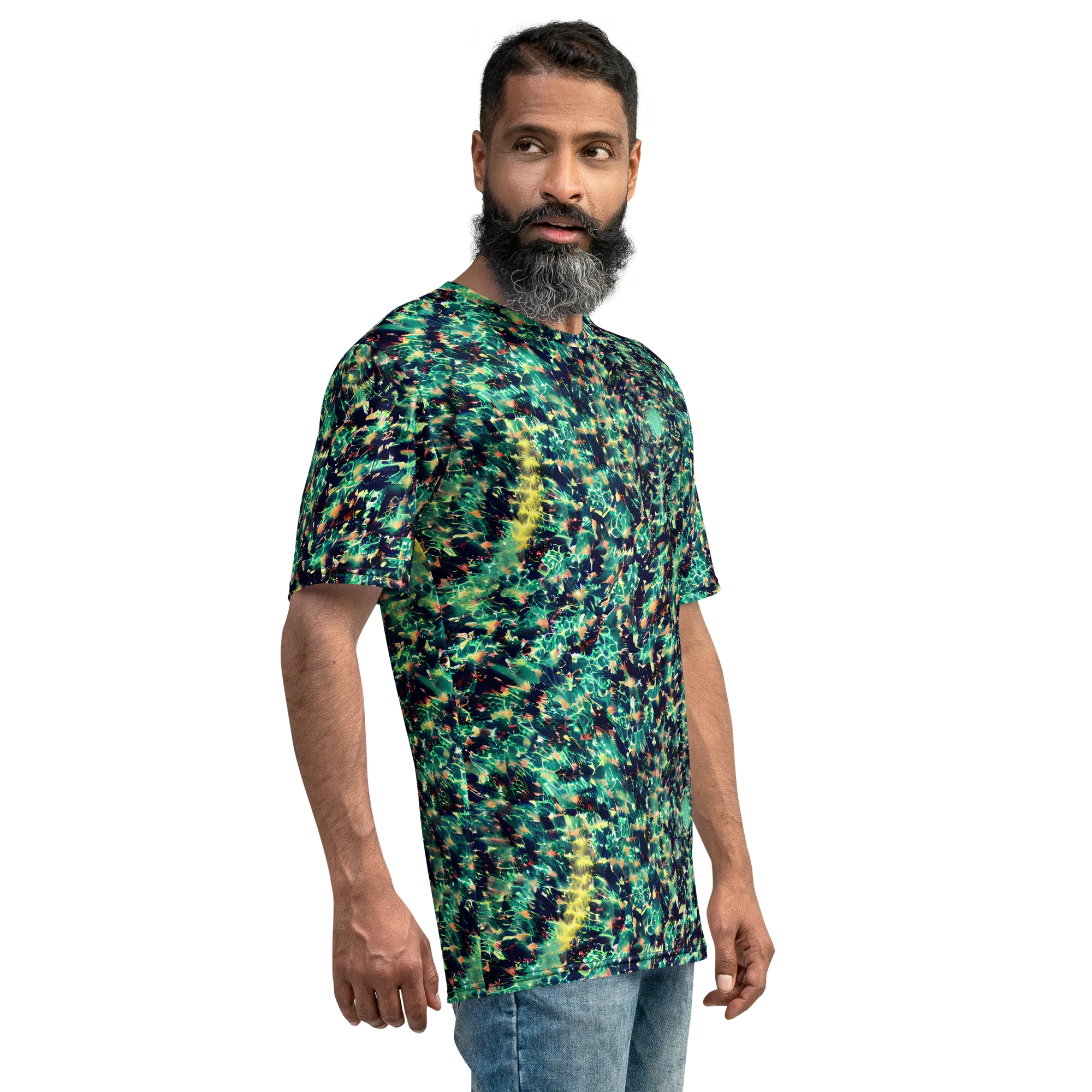 Neon Canopy on Men's Crew Neck T-Shirt — Right