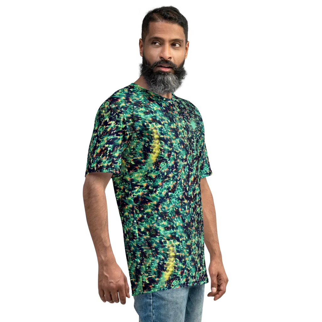 Neon Canopy on Men's Crew Neck T-Shirt — Right