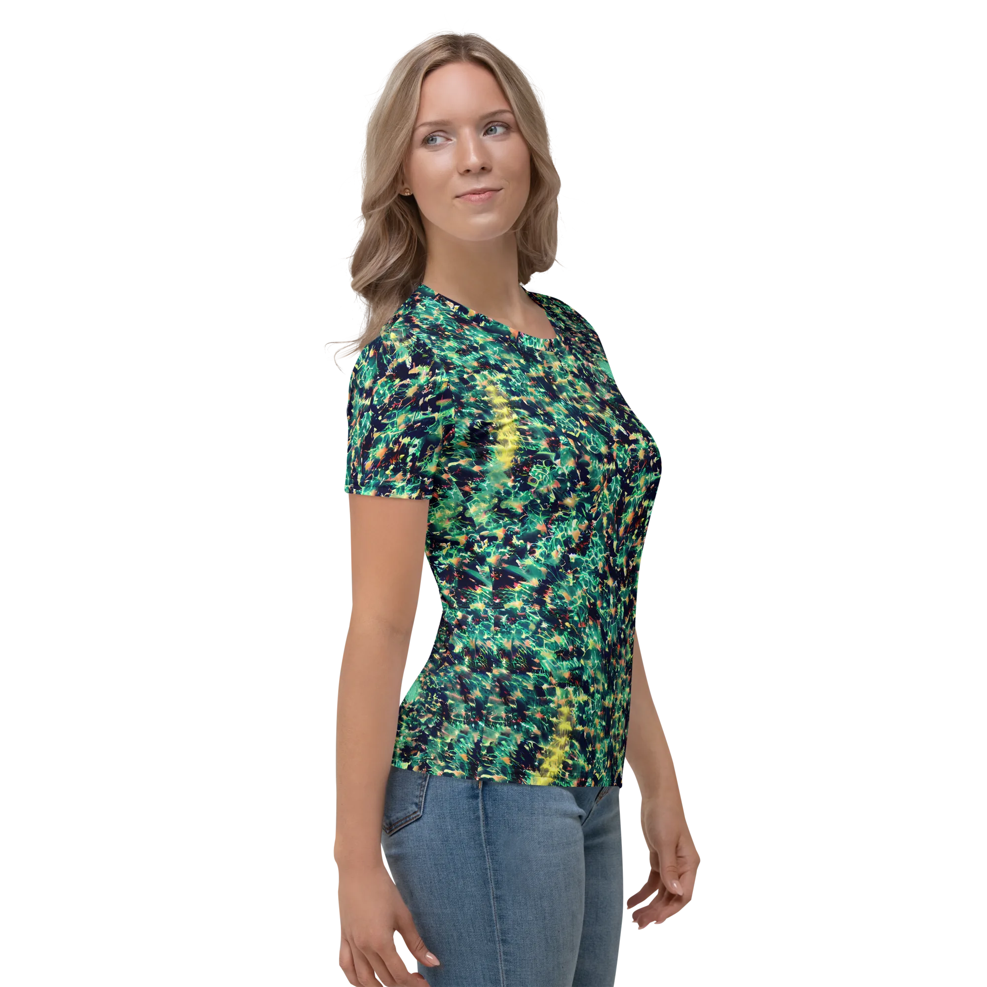 Neon Canopy on Women's Crew Neck T-Shirt — Right