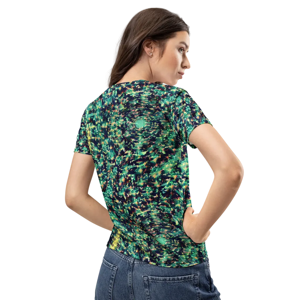 Neon Canopy on Women's Crew Neck T-Shirt — Back