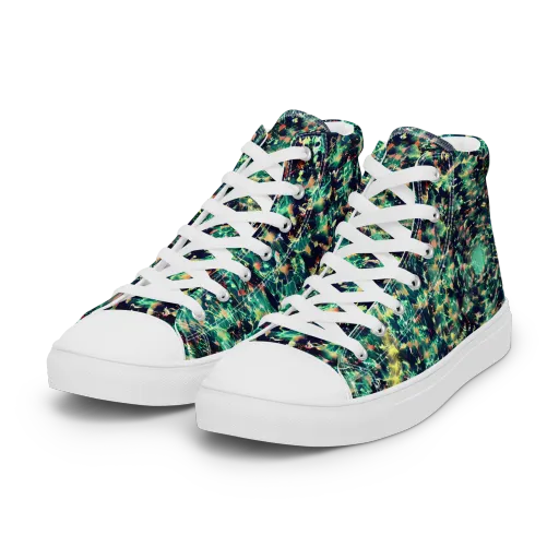 Neon Canopy on a Women's High Top Canvas Shoes
