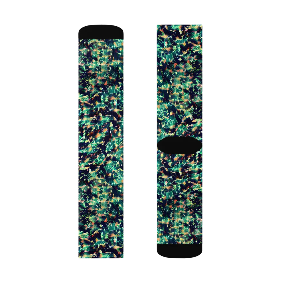 Neon Canopy on Socks — Left Sock