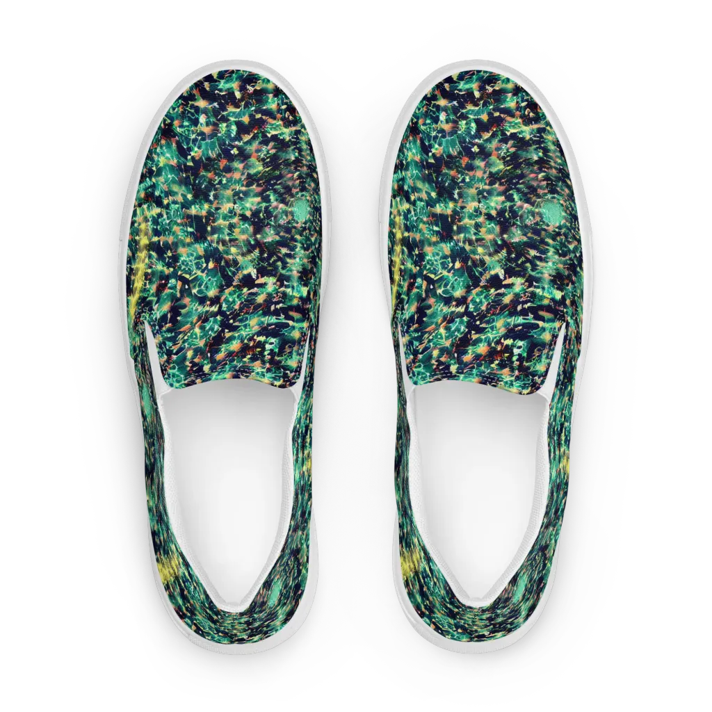 Neon Canopy on Women's Slip-On Canvas Shoes — Front