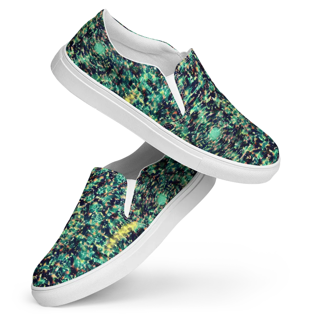 Neon Canopy on Women's Slip-On Canvas Shoes — Front