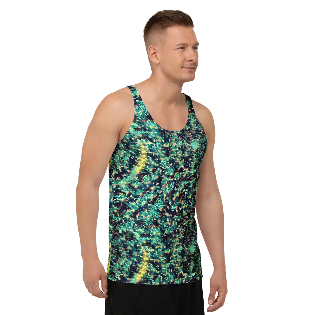 Neon Canopy on Men's Tank Top — Right Front