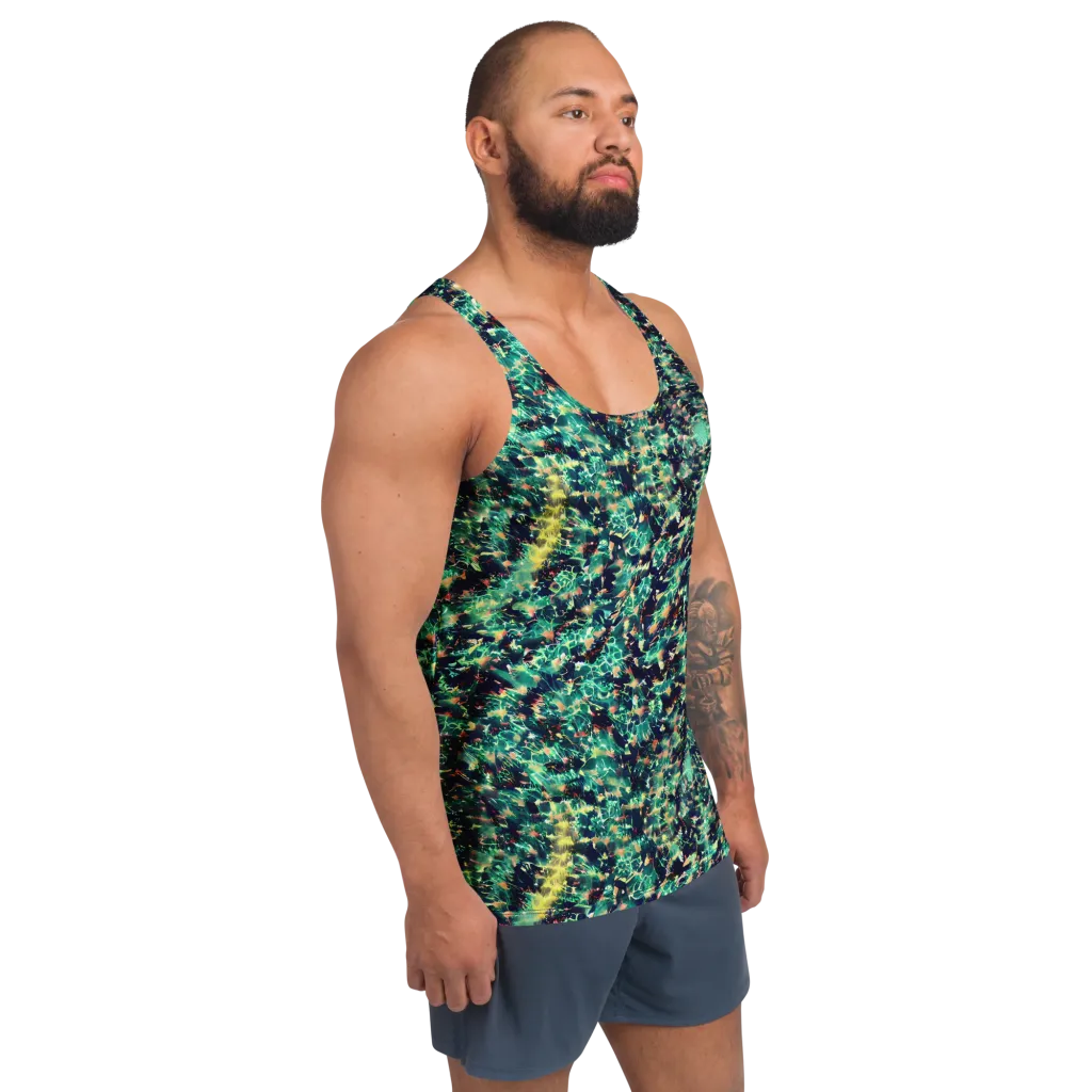 Neon Canopy on Men's Tank Top — Right Front