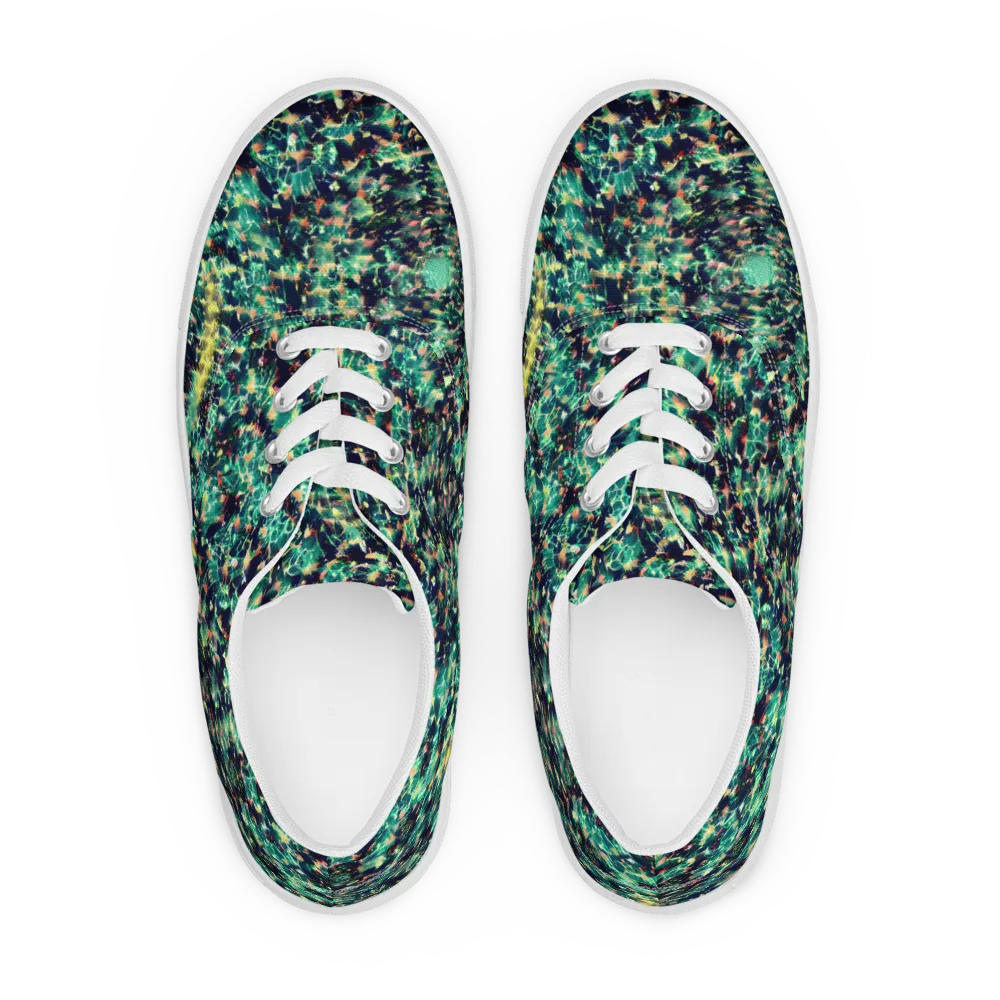 Neon Canopy on Men's Lace-Up Canvas Shoes — Front