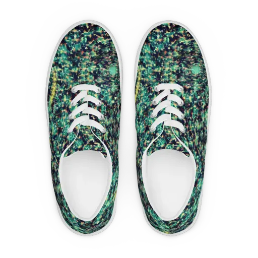 Neon Canopy on a Men's Lace-Up Canvas Shoes