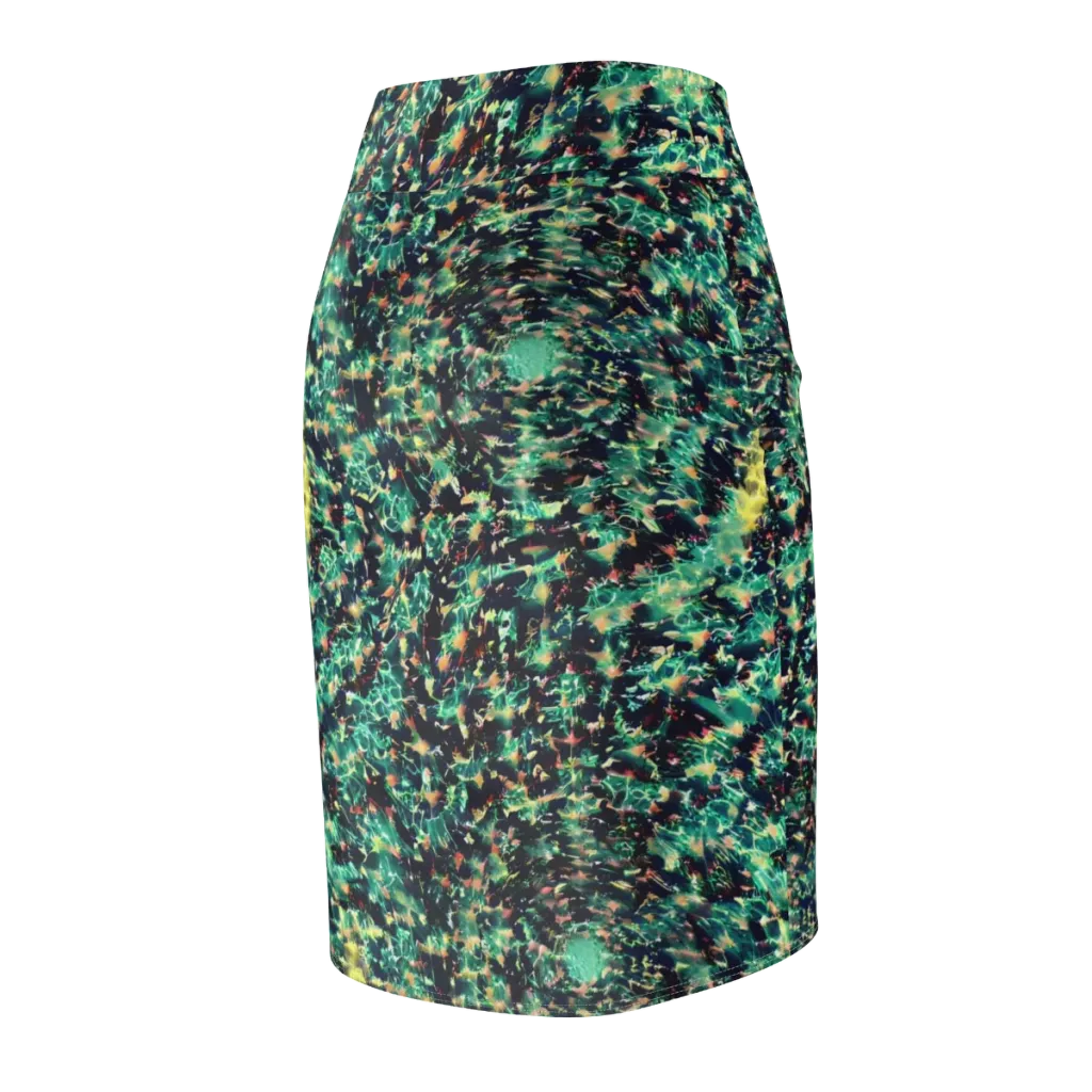 Neon Canopy on Pencil Skirt — Back Side