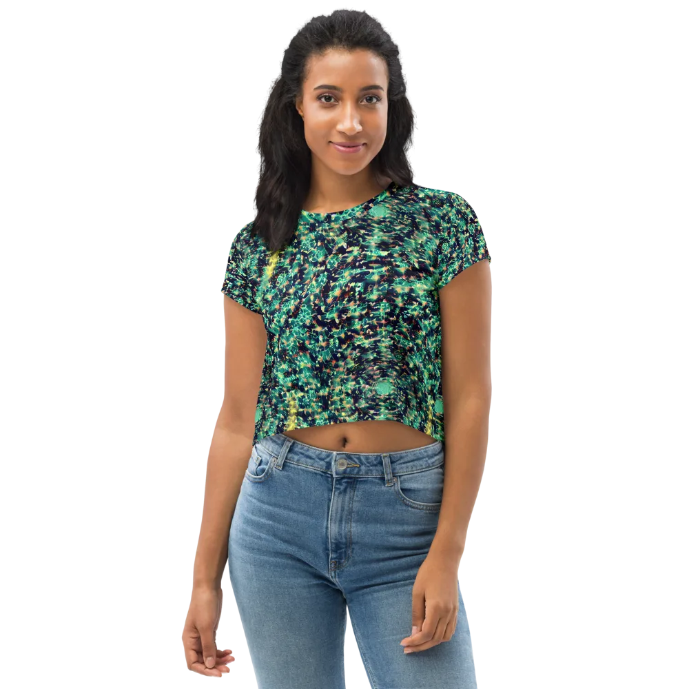 Neon Canopy on Crop Tee — Front