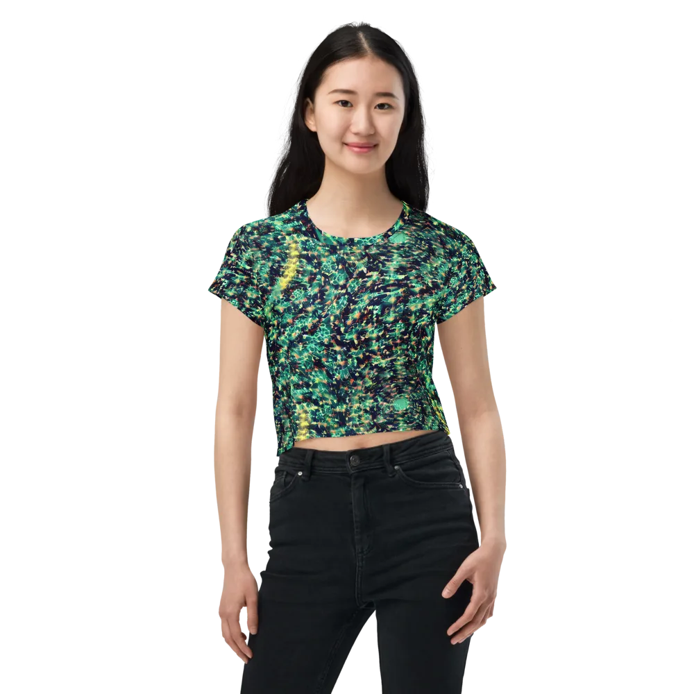 Neon Canopy on Crop Tee — Front