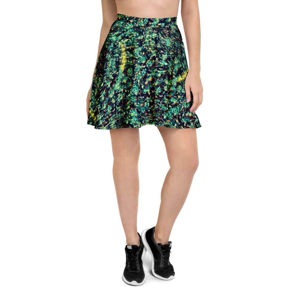 Neon Canopy on Skater Skirt — Front