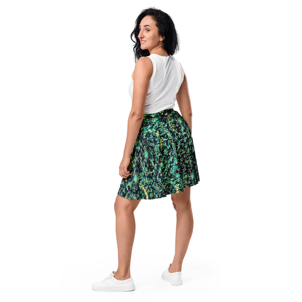 Neon Canopy on Skater Skirt — Back