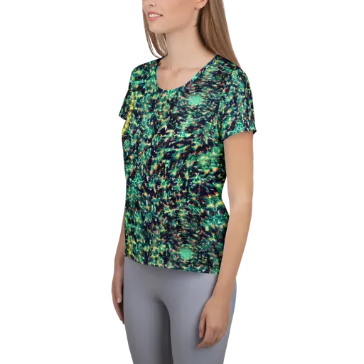 Neon Canopy on a Women's Athletic T-Shirt