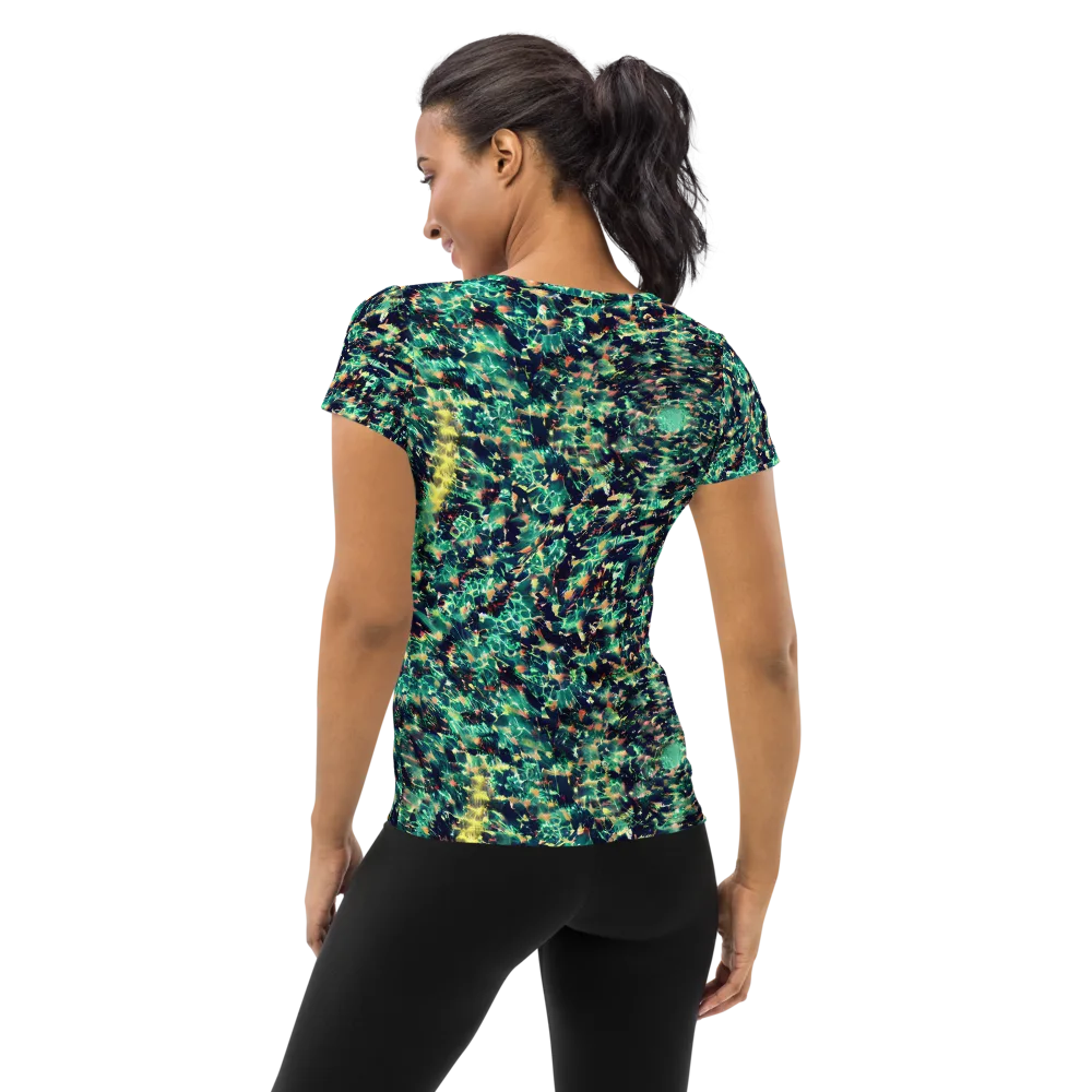 Neon Canopy on Women's Athletic T-Shirt — Back