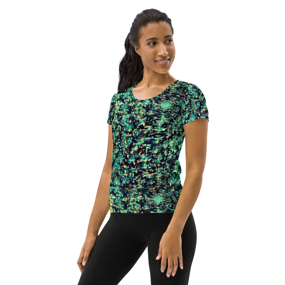 Neon Canopy on Women's Athletic T-Shirt — Left