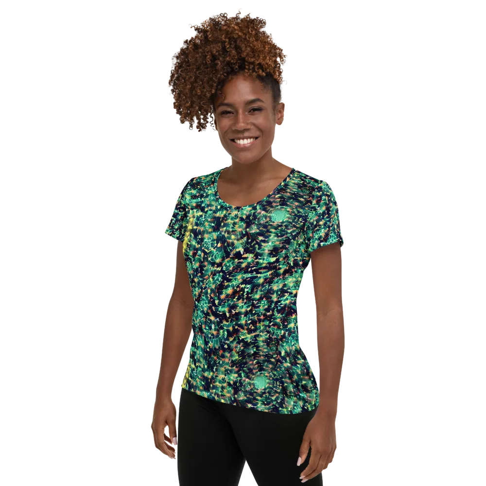 Neon Canopy on Women's Athletic T-Shirt — Left