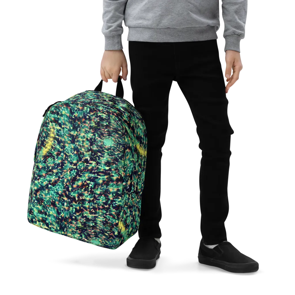 Neon Canopy on Minimalist Backpack — Zoomed-in