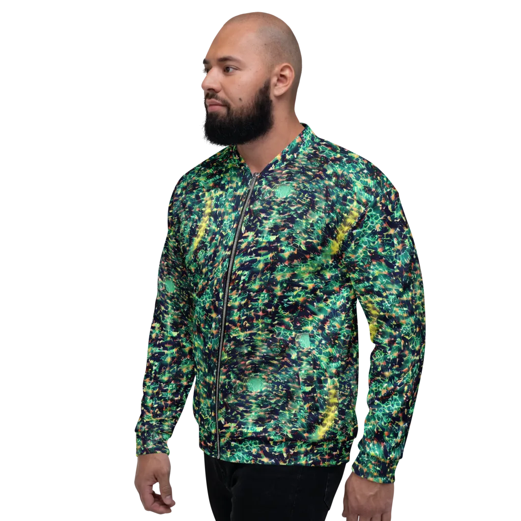Neon Canopy on Bomber Jacket — Left