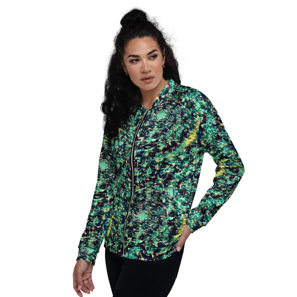 Neon Canopy on Bomber Jacket — Left