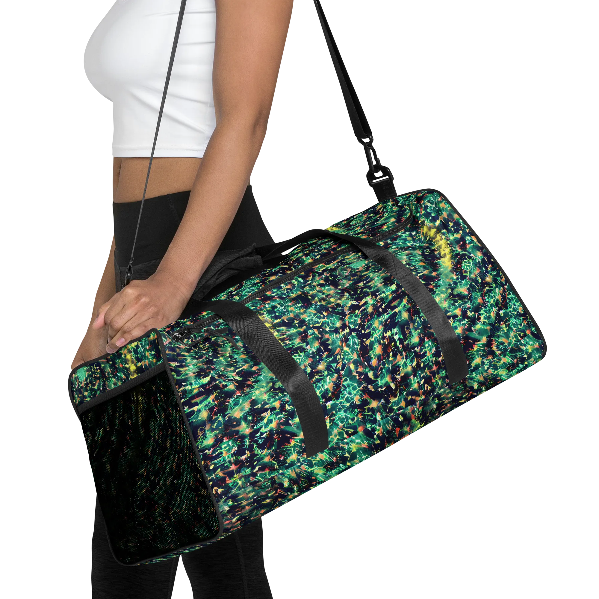 Neon Canopy on Duffle Bag — Front