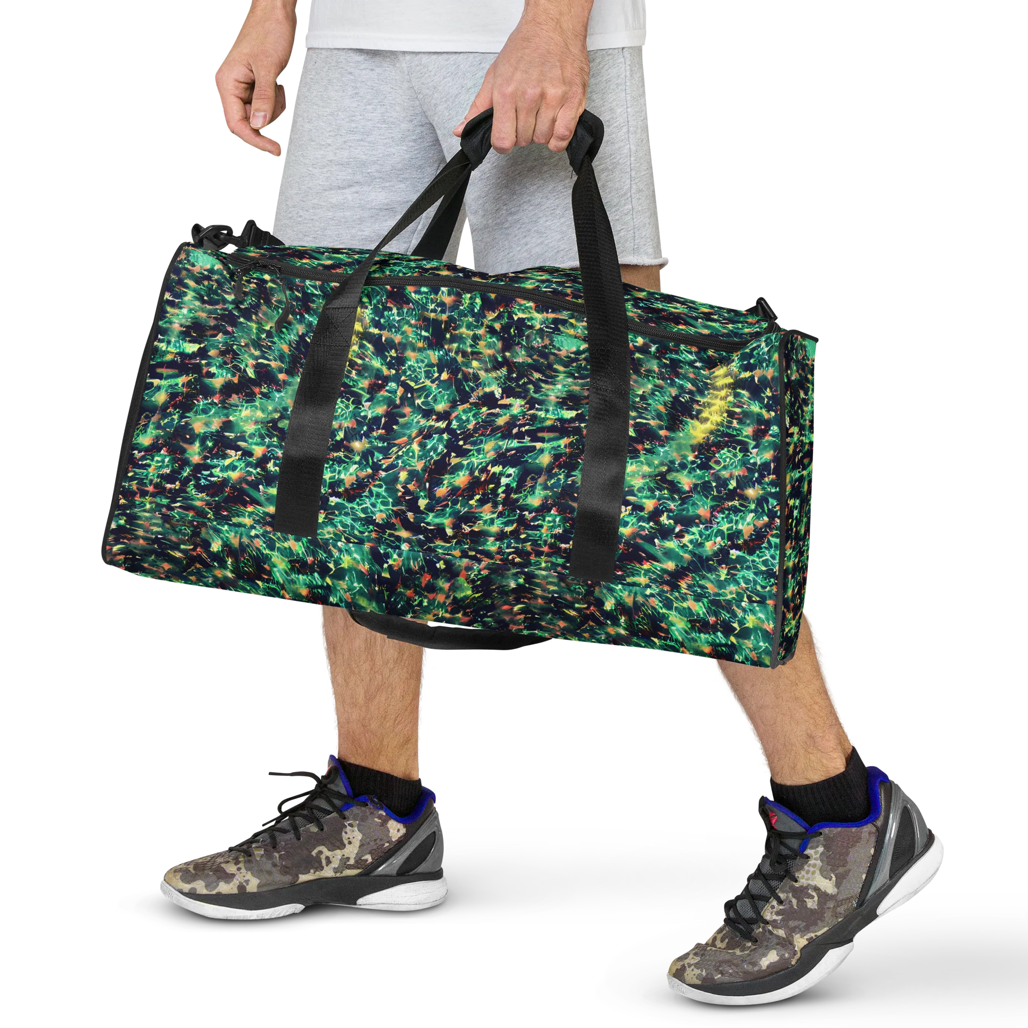 Neon Canopy on Duffle Bag — Front