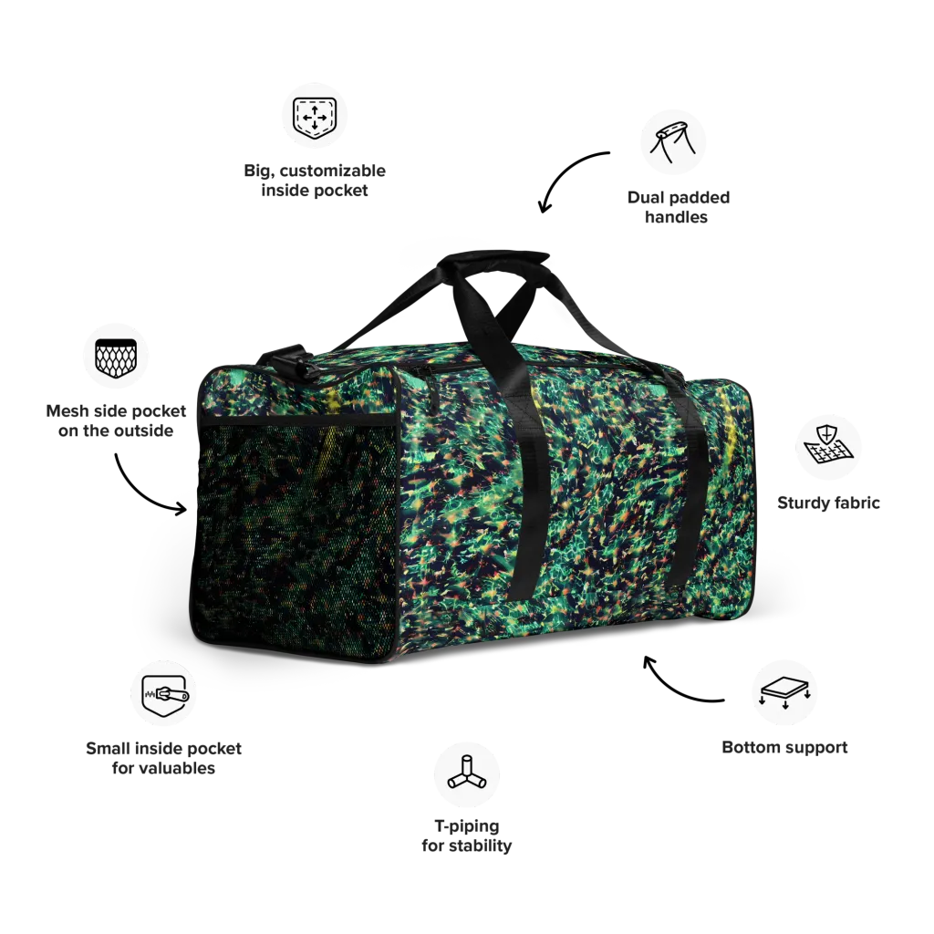 Neon Canopy on Duffle Bag — Right Front